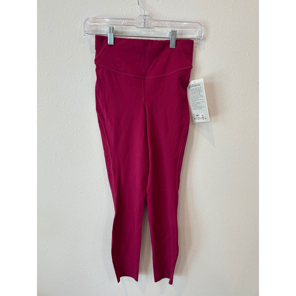 Lululemon Base Pace High Rise Tight 25 Wildberry Nulux Running Leggings Size 4